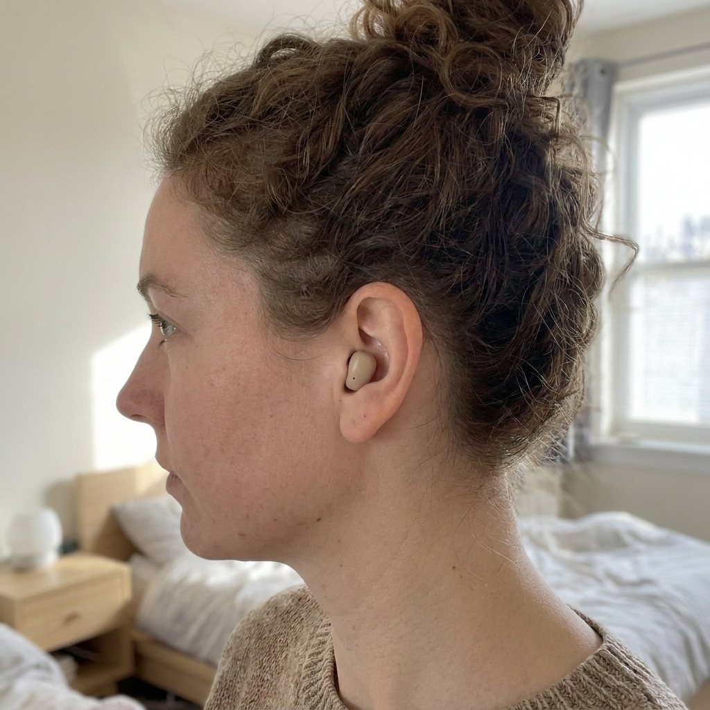 Reluno Mini barely visible in the ear