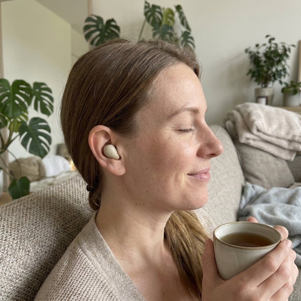Listening to music with Reluno Mini