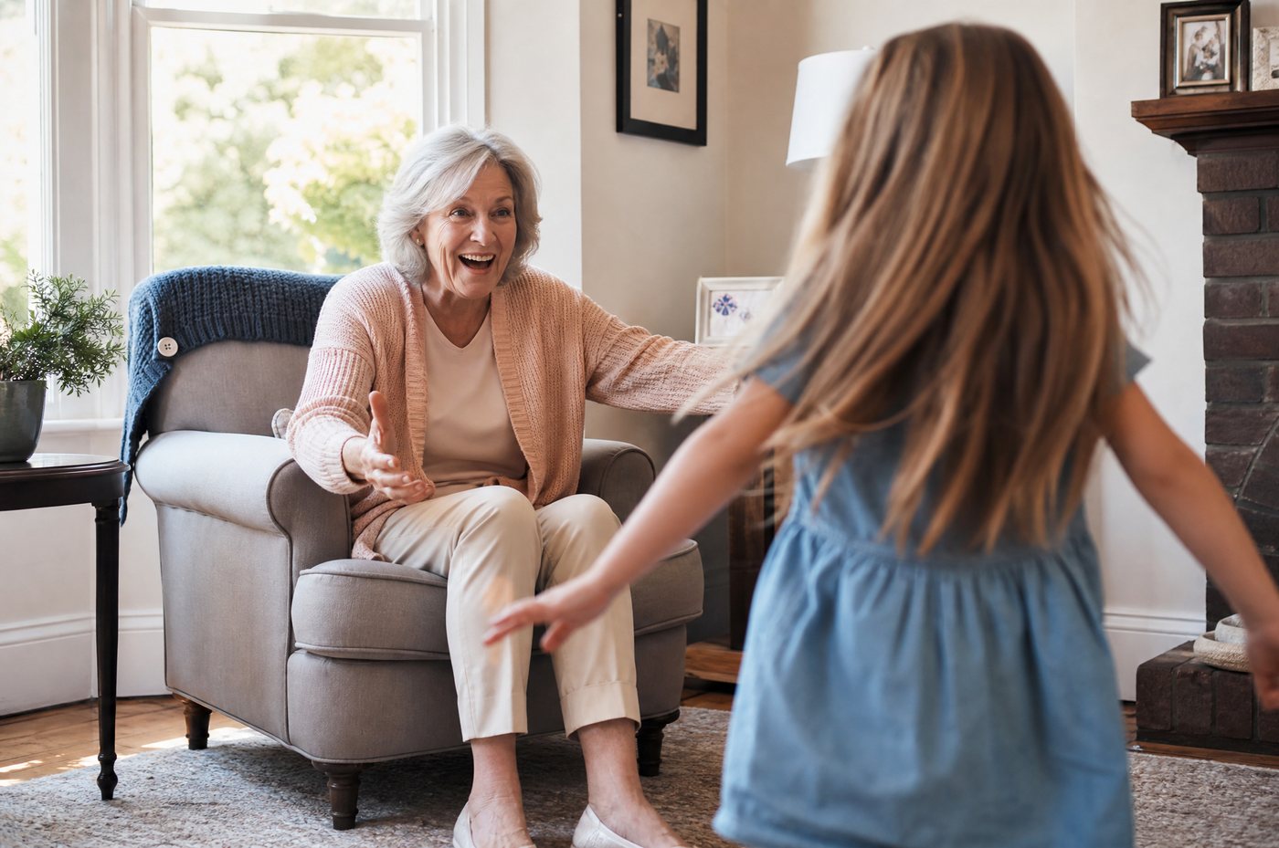 Recognizing a face across the room