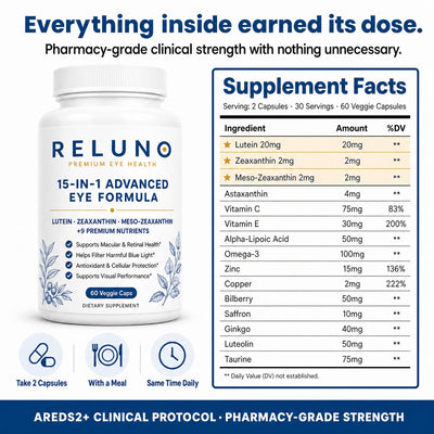 Reluno 15-in-1 Advanced Eye Formula