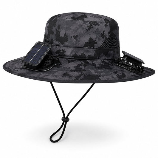 Solarpanel Powered Fan Outdoor Hat