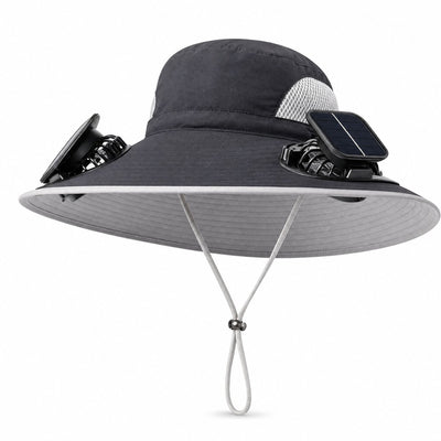 Solarpanel Powered Fan Outdoor Hat