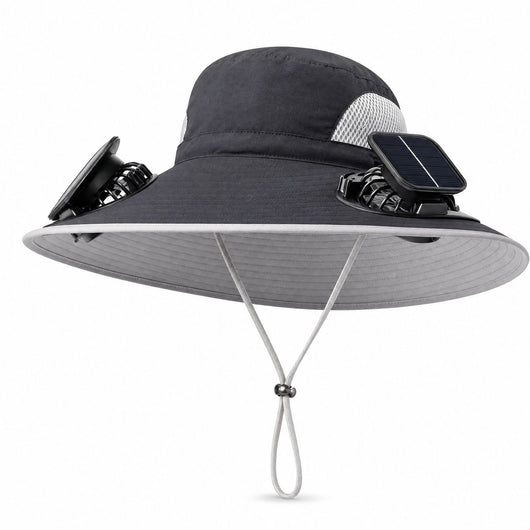 Solarpanel Powered Fan Outdoor Hat