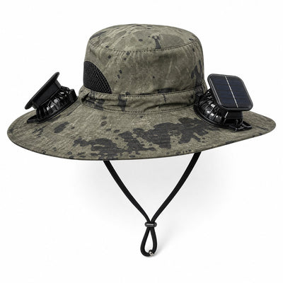 Solarpanel Powered Fan Outdoor Hat