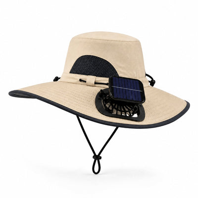 Solarpanel Powered Fan Outdoor Hat