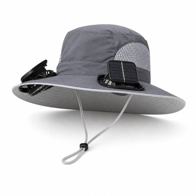 Solarpanel Powered Fan Outdoor Hat