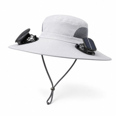 Solarpanel Powered Fan Outdoor Hat