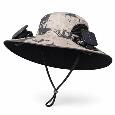 Solarpanel Powered Fan Outdoor Hat